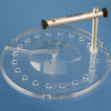 Swivel mount on slotted Lab Products metabolism cage lid