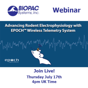BIOPAC Webinar: Advancing Rodent Electrophysiology with EPOCH Wireless Telemetry System