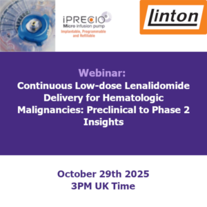 Webinar: Continuous Low-dose Lenalidomide Delivery for Hematologic Malignancies: Preclinical to Phase 2 Insights